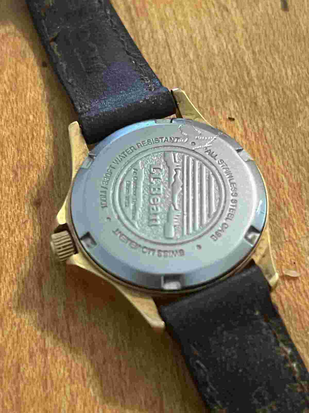 L.L. Bean Gold-Tone Swiss 300ft Women's Quartz Watch