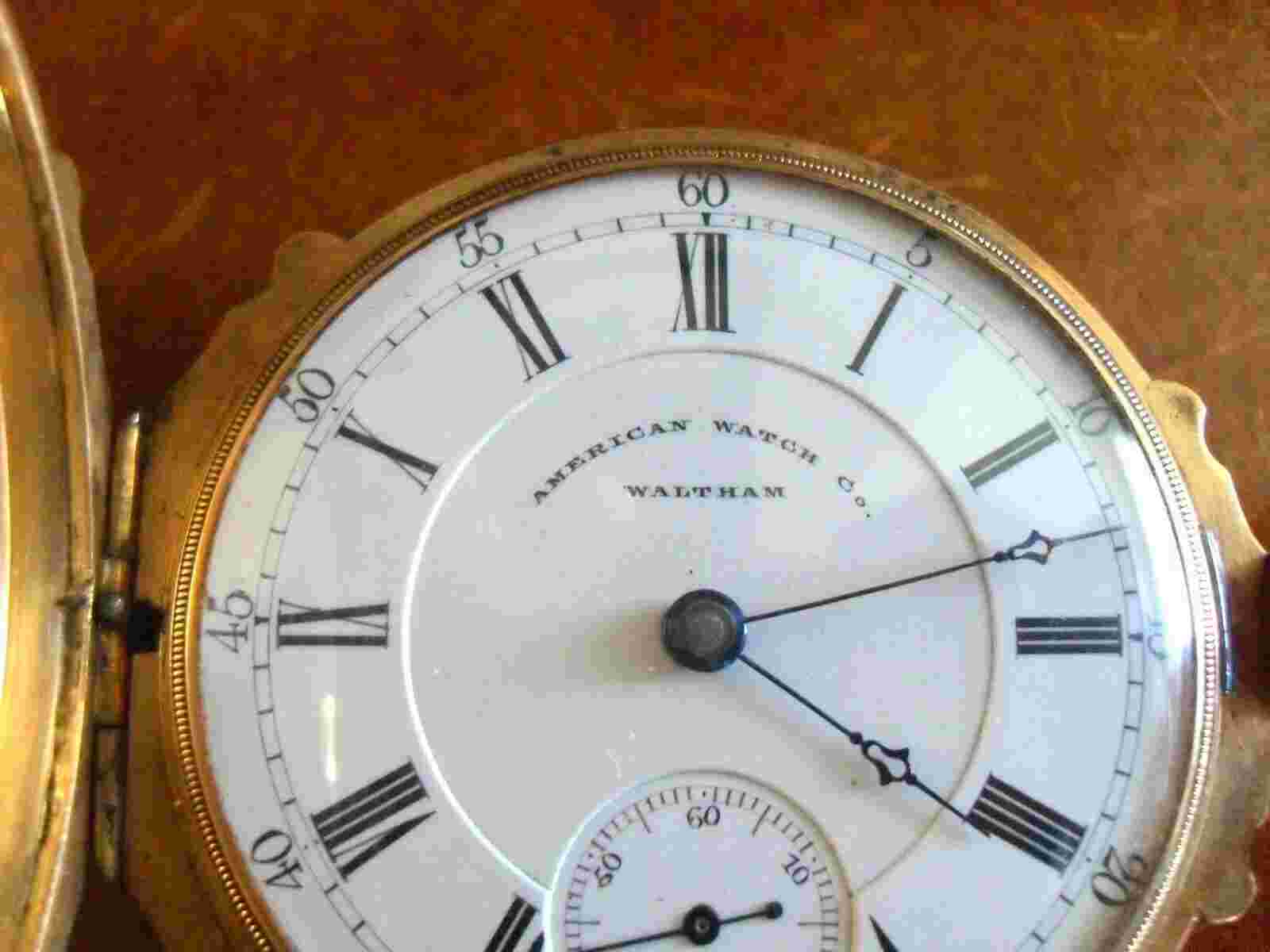American Watch Co. Waltham (P.S. Bartlett) 1884 "Solid 14K Gold Box Hinged Case"
