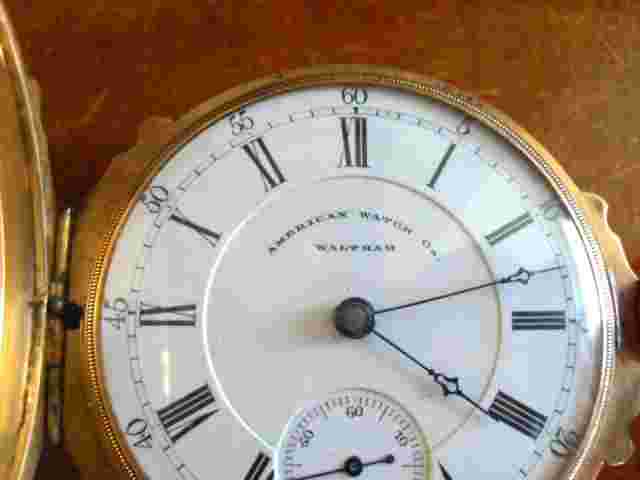 American Watch Co. Waltham (P.S. Bartlett) 1884 "Solid 14K Gold Box Hinged Case"