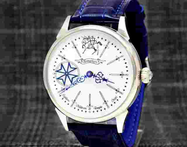 Masonic watch Templars Maltese Cross Husband Gift Unique mechanical watch