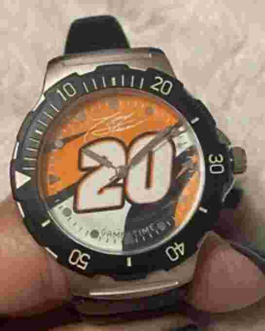 NASCAR Tony Stewart #20 Wrist Watch In Tire Tin With Box By GAME TIME Never Used