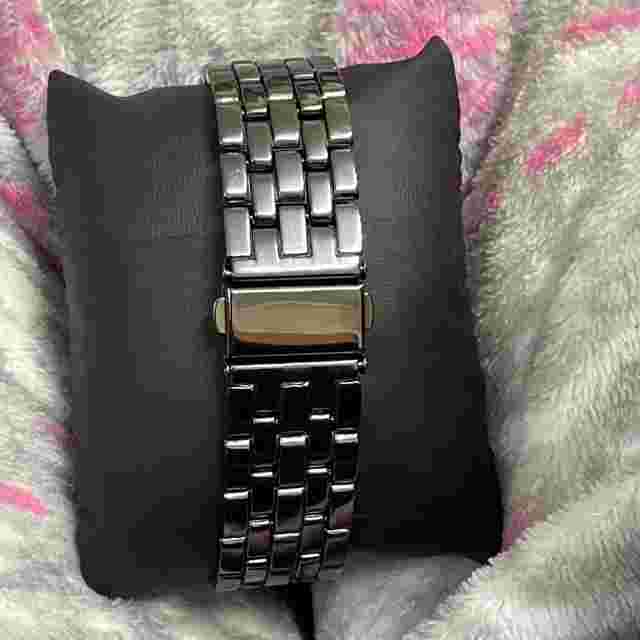 Folio Men's Stainless Steel & Black Watch & Bracelets / Keychain New