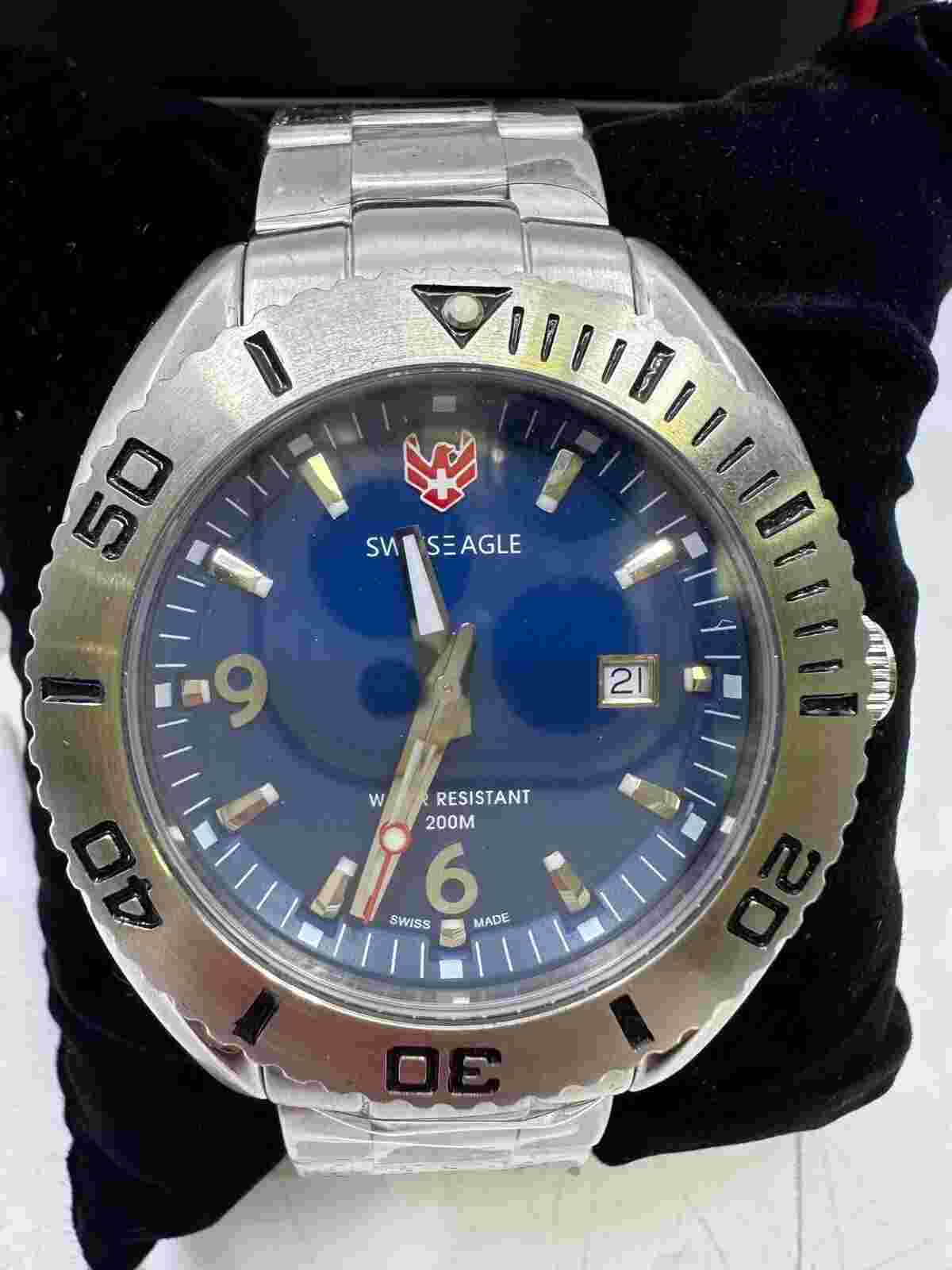 Gents Swiss Eagle BNIB Divers Sports Watch - 200m