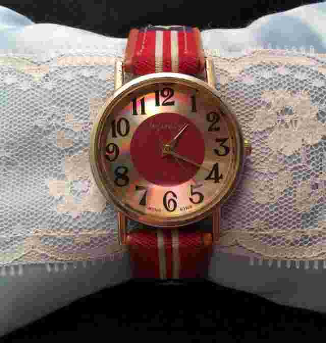 Infinity Quartz Watch With Red White And Blue Patriotic Band New Battery Works