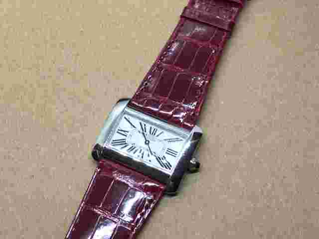 Cartier Divan XL 2600 Tank Watch w New Cartier OEM band and auth. case