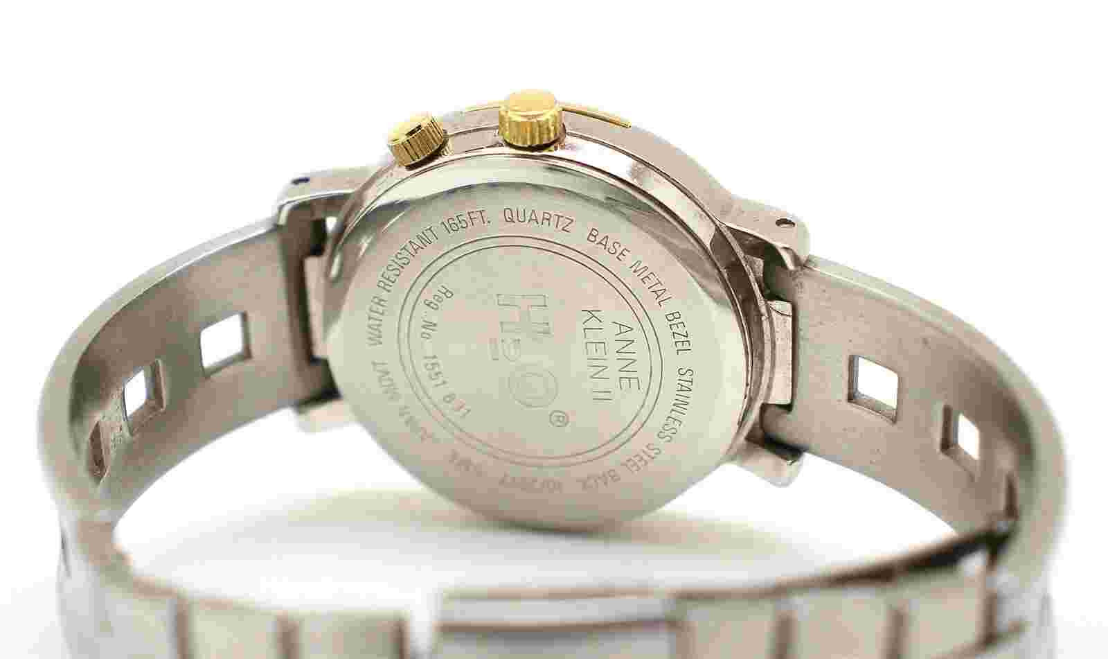 Anne Klein II H2O 10/2677 Two Tone Quartz Women's Watch NEEDS Battery