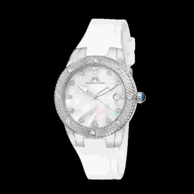 GORGEOUS Porsamo Bleu 'Linda' Lady Silver Tone Watch.