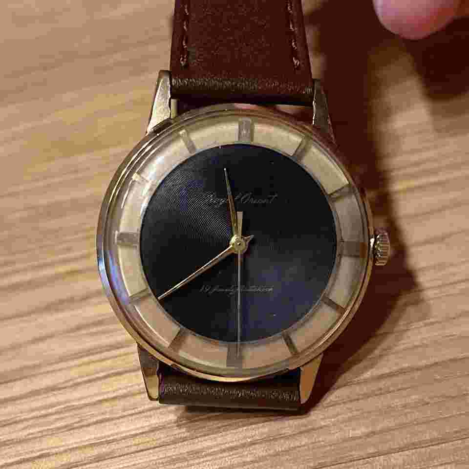 Royal Orient 60S Vintage Watch 36mm Hand Wrapped Case Working Condition