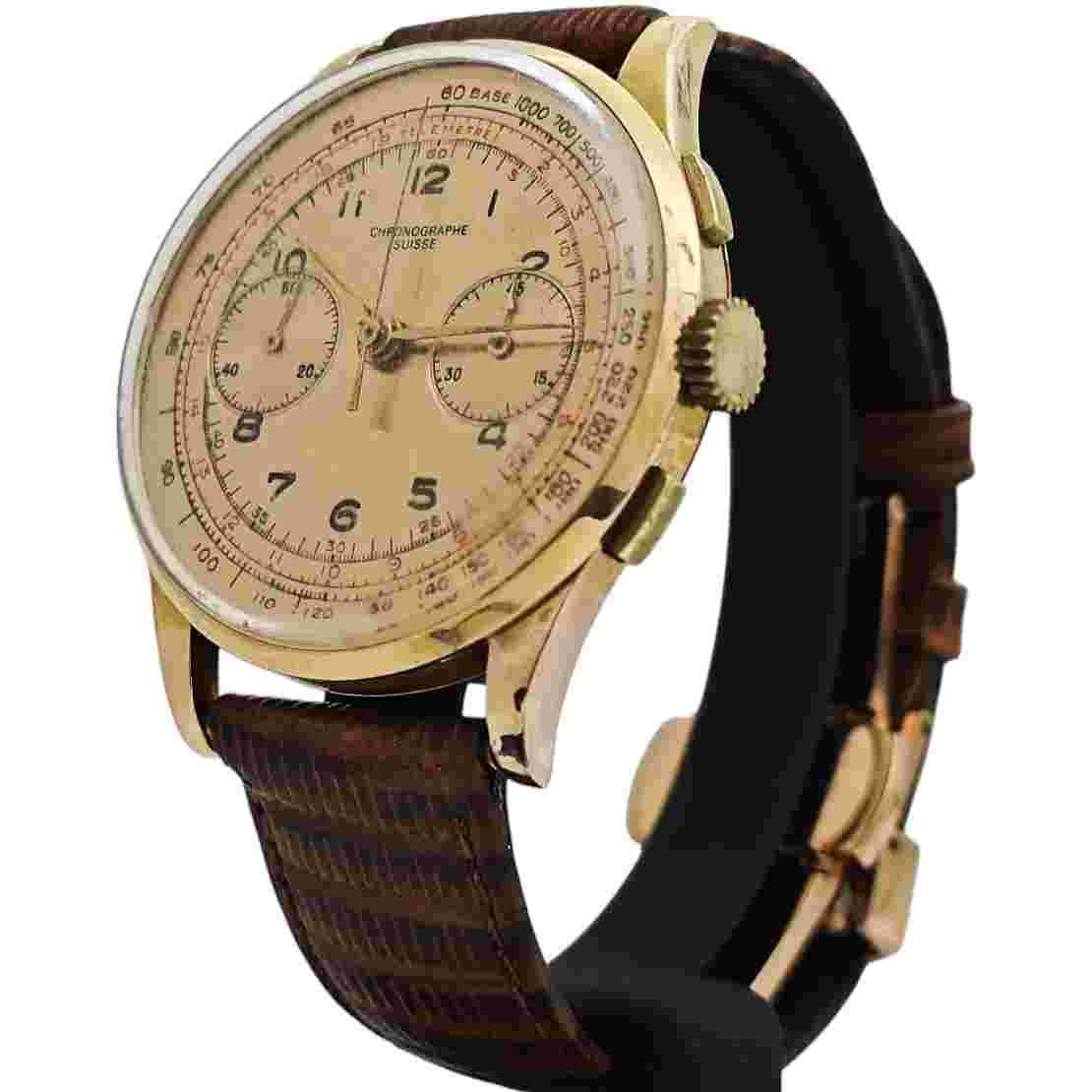 VINTAGE – CHRONOGRAPHE SUISSE – Ø 38 MM – SWISS MADE – 1950s 1960s – MEN'S WATCH