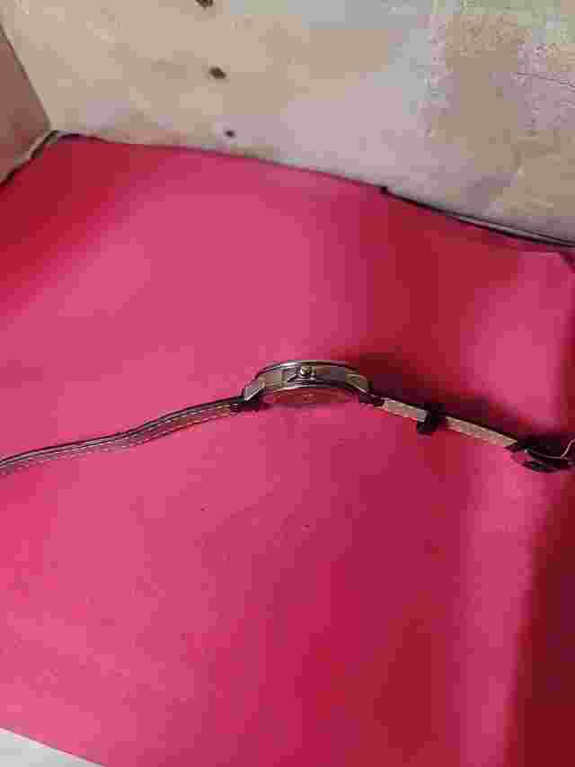 Vintage Mossimo Watch Yellow Face Works Leather Band