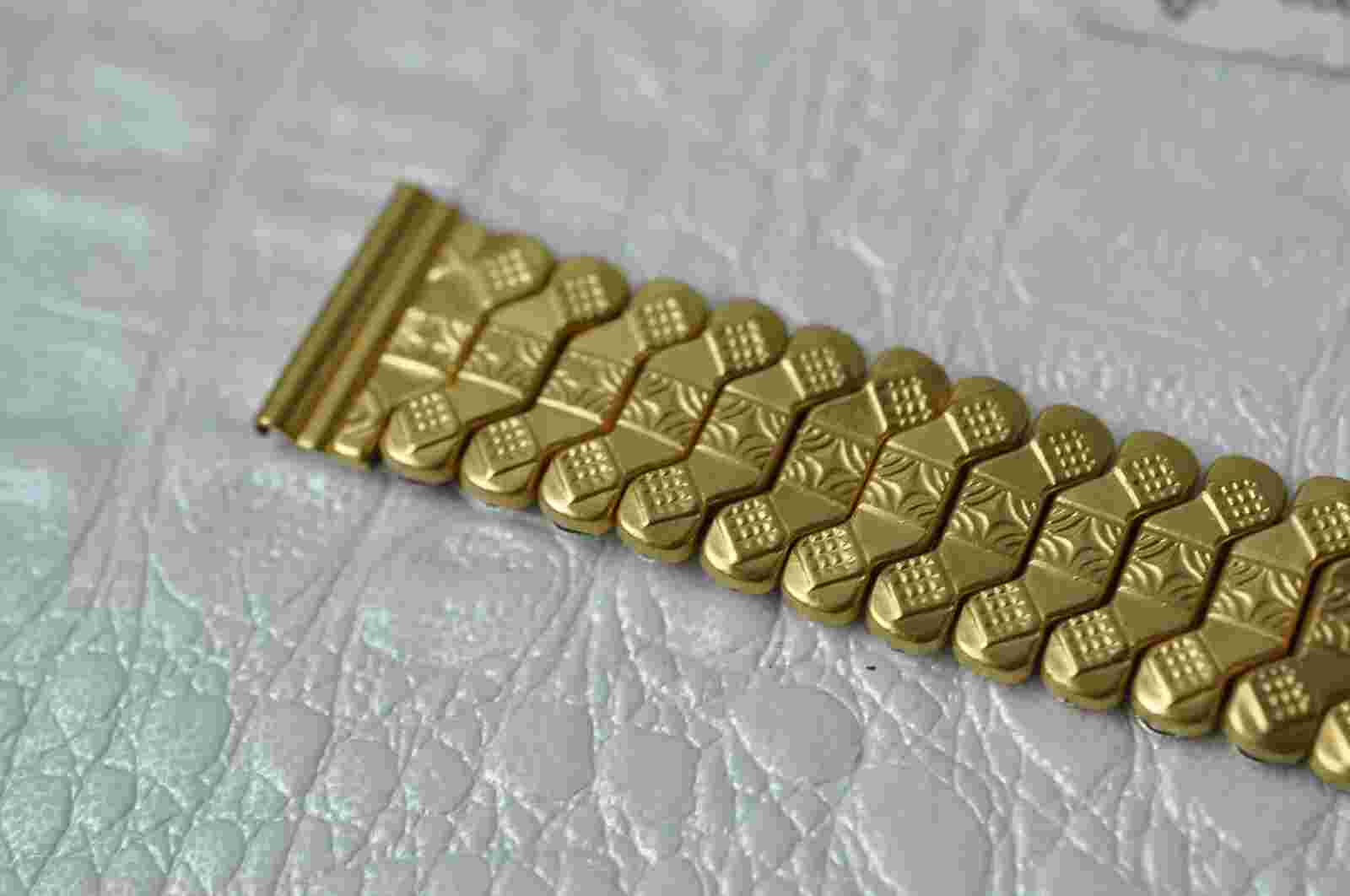 Vintage Watch bracelet for watches soviet LUM 18mm gold plated