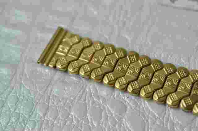 Vintage Watch bracelet for watches soviet LUM 18mm gold plated