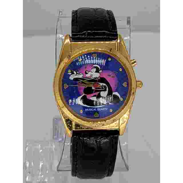 PEPE LE PEW AND PENELOPE Armitron Pink RARE Musical MENS CHARACTER WATCH,242