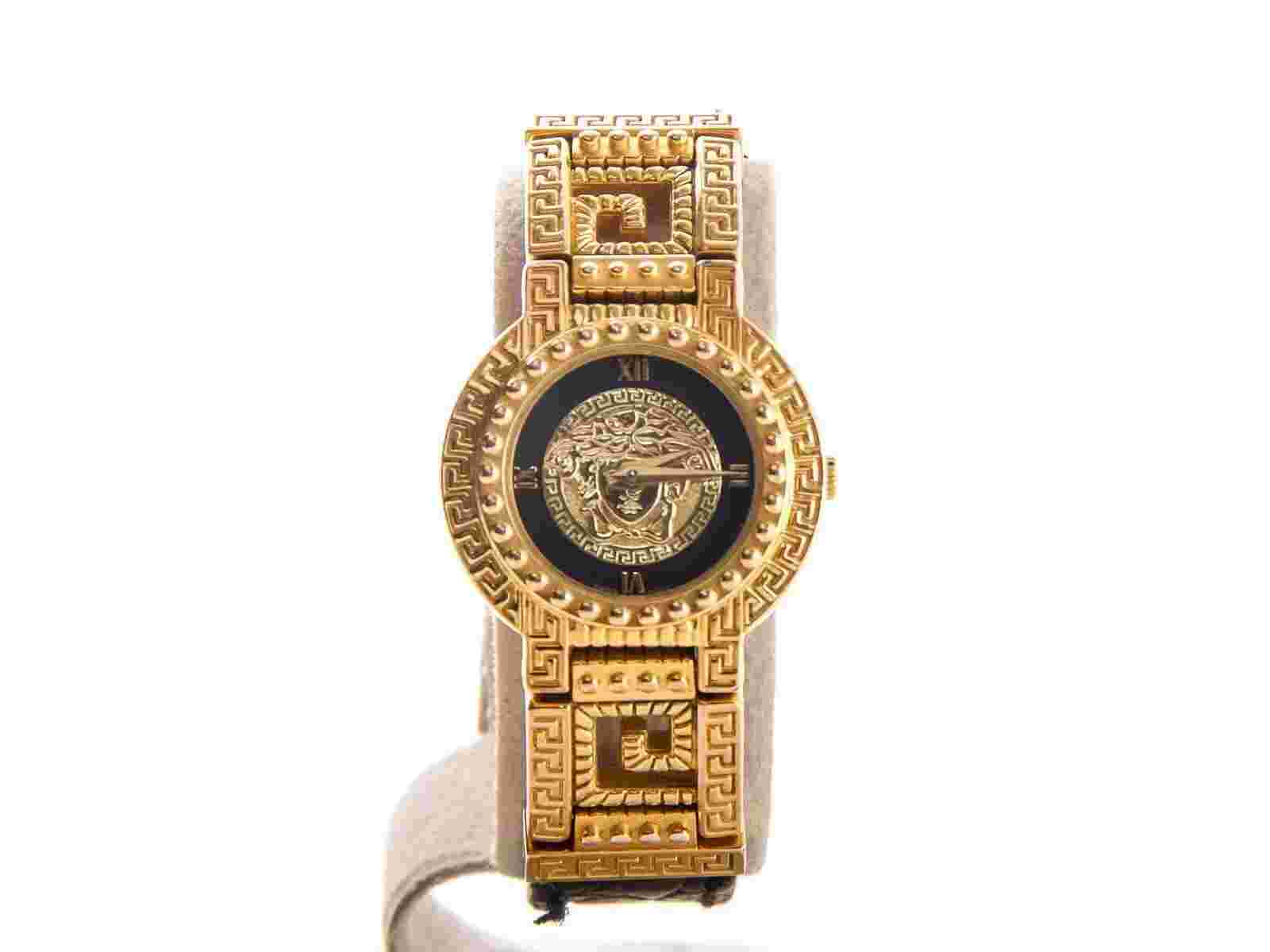 Authentic vintage ladies Gianni Versace medusa Gold plated quartz watch