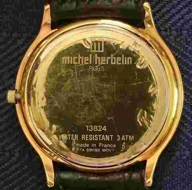 Michel Herbelin Watch Moon Phase Complication 13924 ETA MVMNT  w/ Boxes & Papers