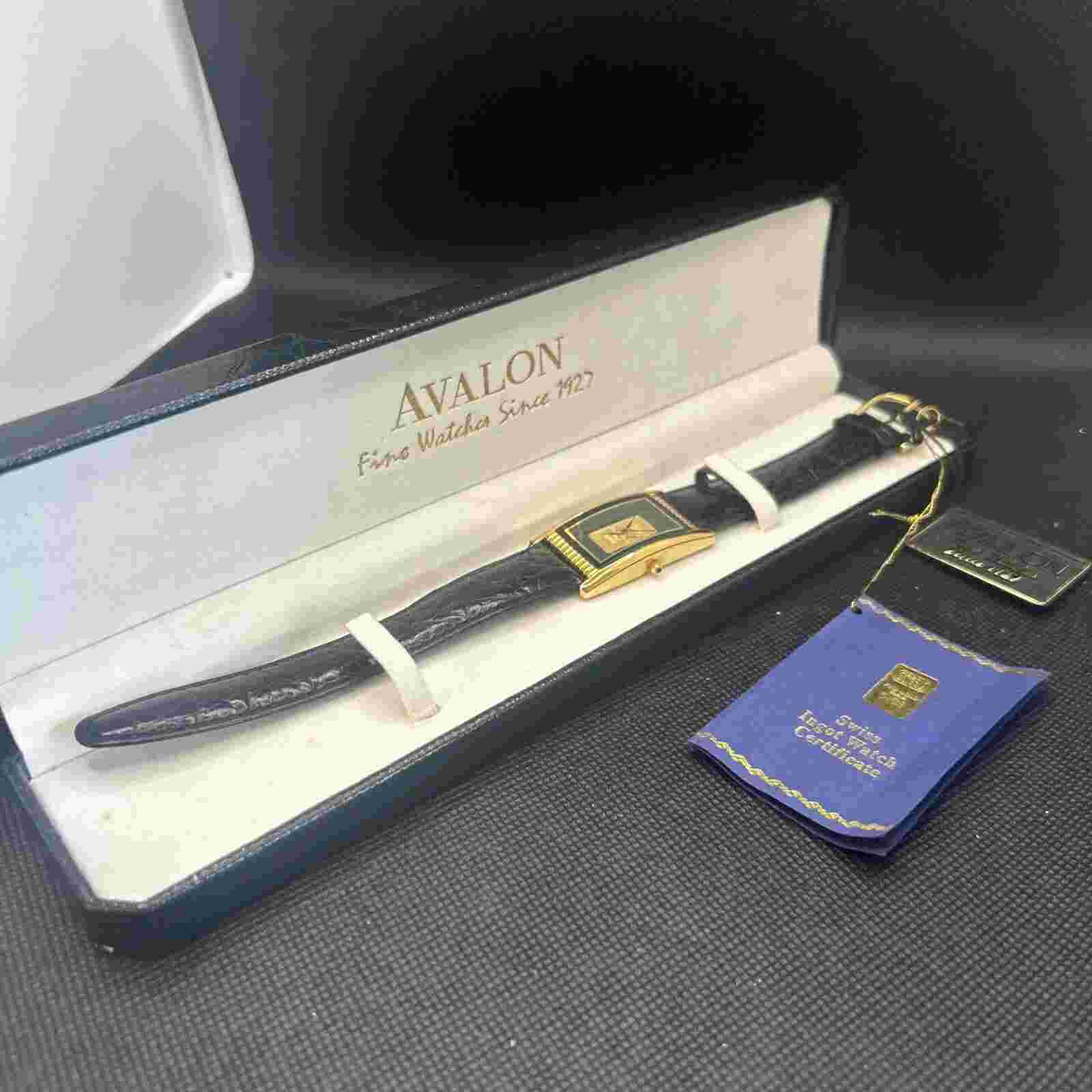 LADIES' AUTHENTIC FINE GOLD WATCH Made By Avalon New In Box