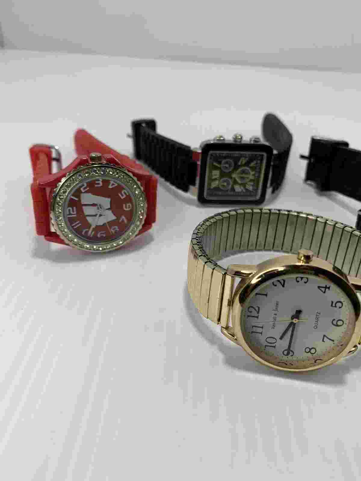 Lot Of 5  Watches - American Eagle ,College Brand Kendall & James New Batteries