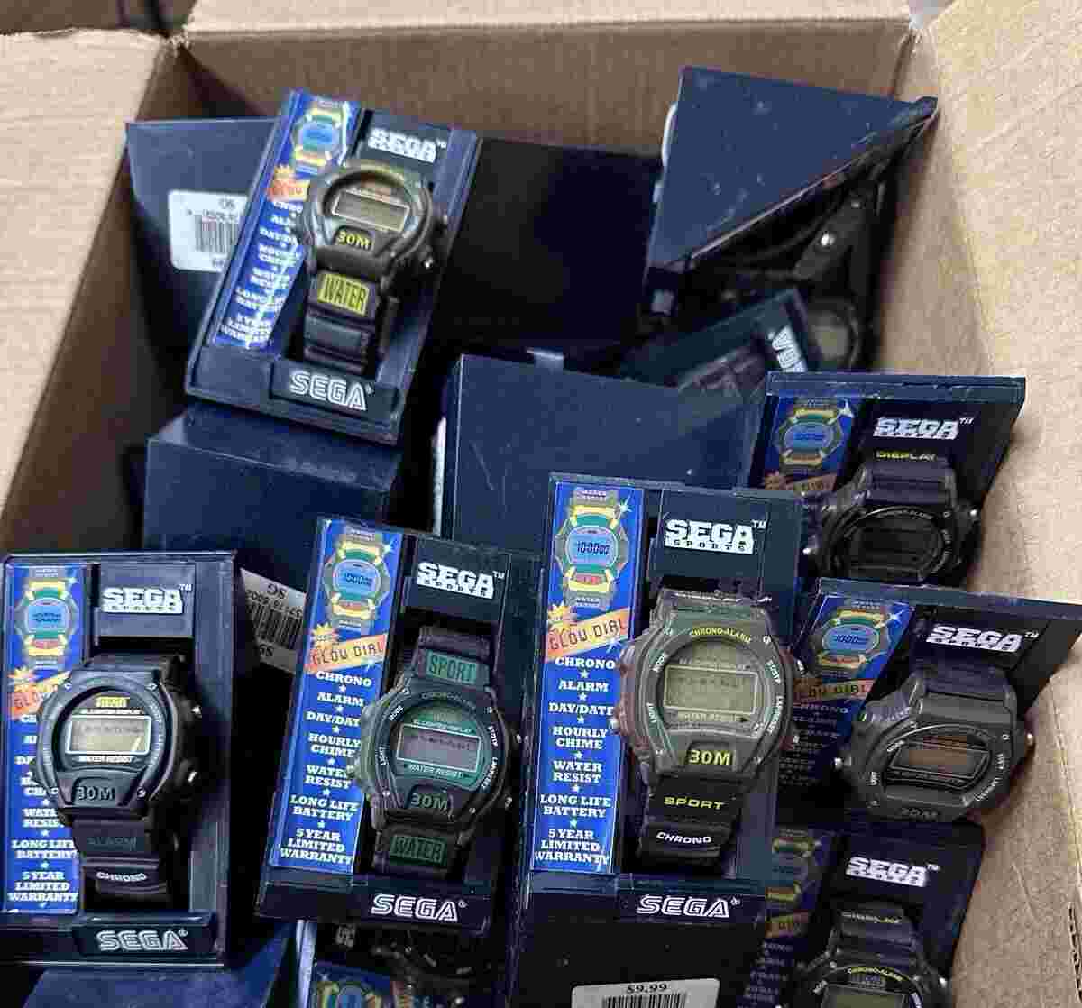 Sega Watches Sports Digital 30 All New Old Stock Boxed Different Styles Vintage