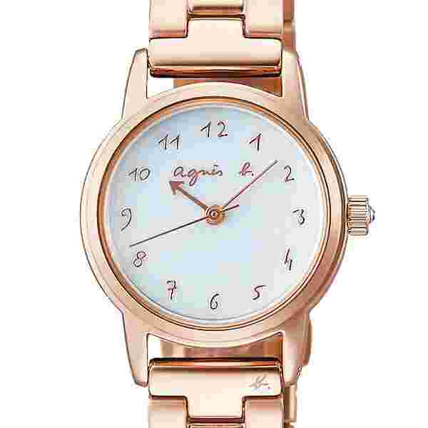 agnes b. FCSD993 Wrist watch Marcello Solar White SS Curve Hardlex Women Unused