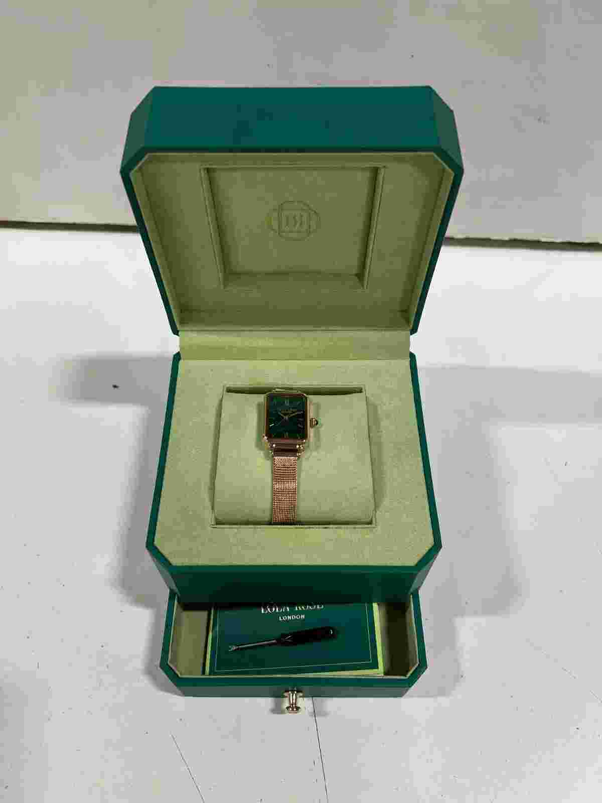 Lola Rose London Women's Malachite Gemstone Watch