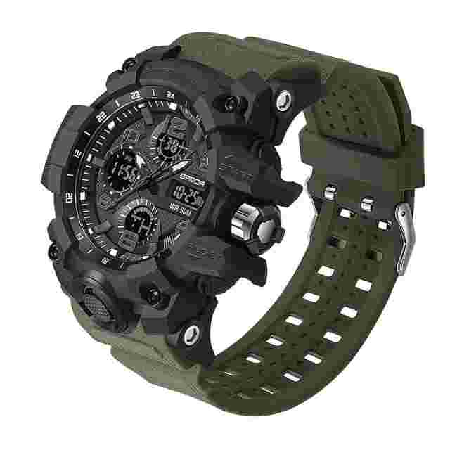 Reloj Digital Militar Relojes de Moda Para Hombre Cuarzo Led Smart Inteligente