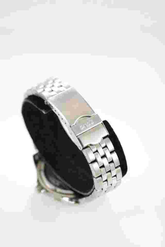 Relic Wet Watch Men Silver Stainless Steel Date Battery Water Re 50m Blue Quartz