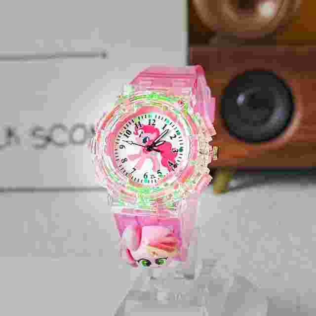 My Little Pony Cartoon Cute Kids Luminous Watch - Fluttershy