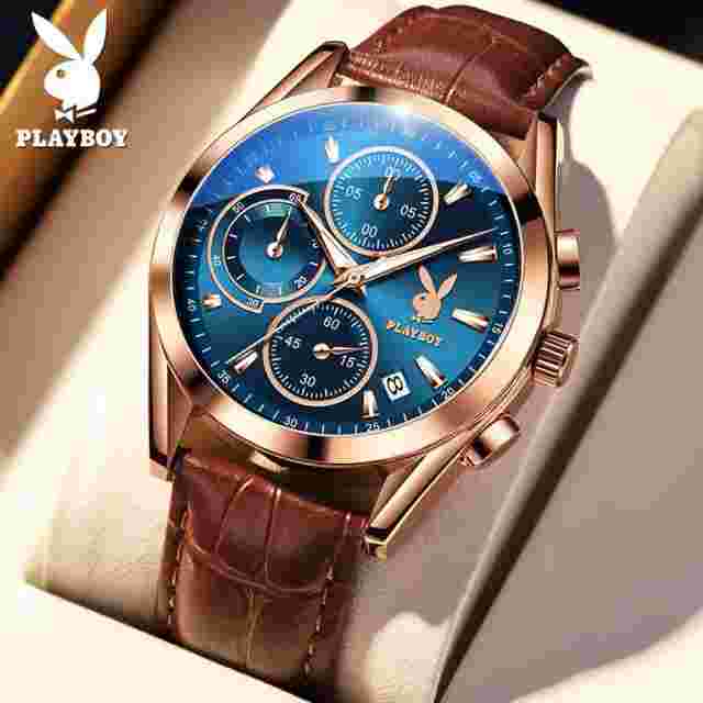 Playboy Watch Quartz Watch Multi-Functional Men's Fashion Watch