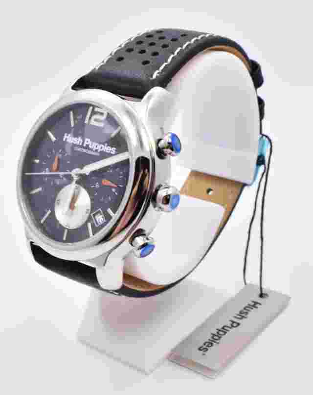 Hush Puppies HP.6044M.2502 Men's Watch Quartz Chronograph Leather NOS w/ Box