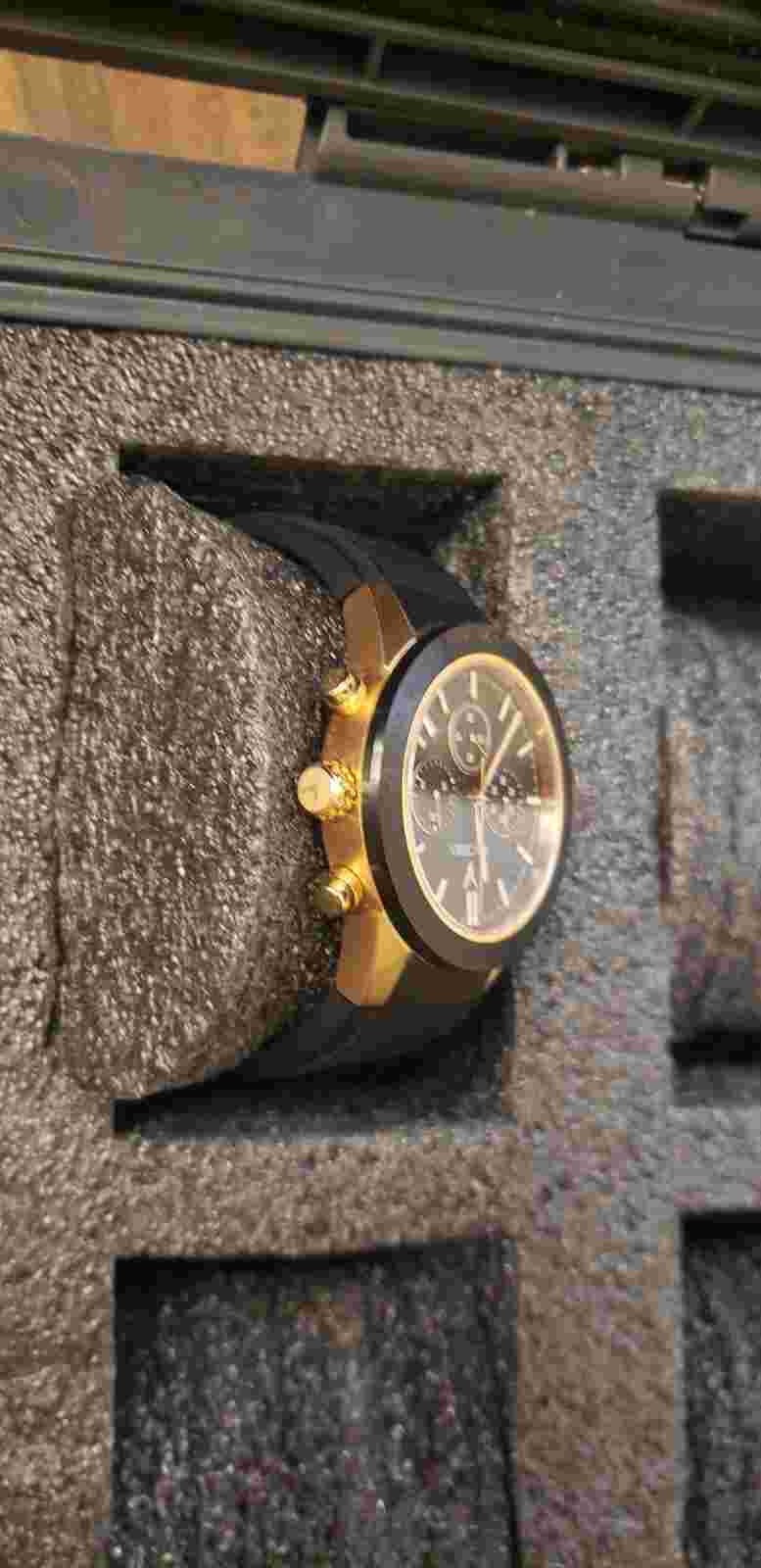 Vincero Mens "The Rogue" Watch Black/Rose Gold