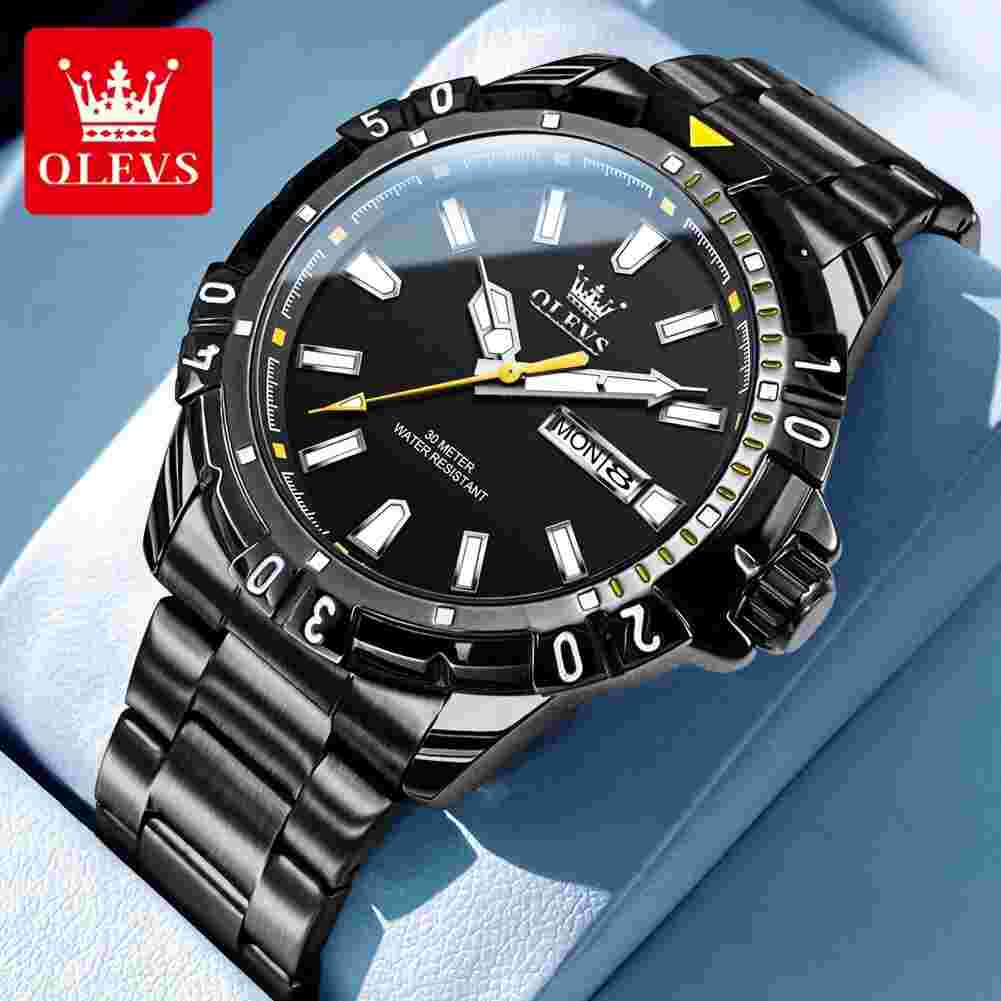 Men's Watches s Watch for Man Waterproof Luminous Stainless Steel Date Week Div