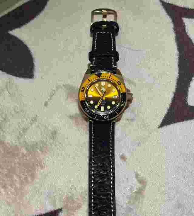 PROXIMA Bronze  Men Automatic Watches NH35 Mechanical Diver Sports Watch