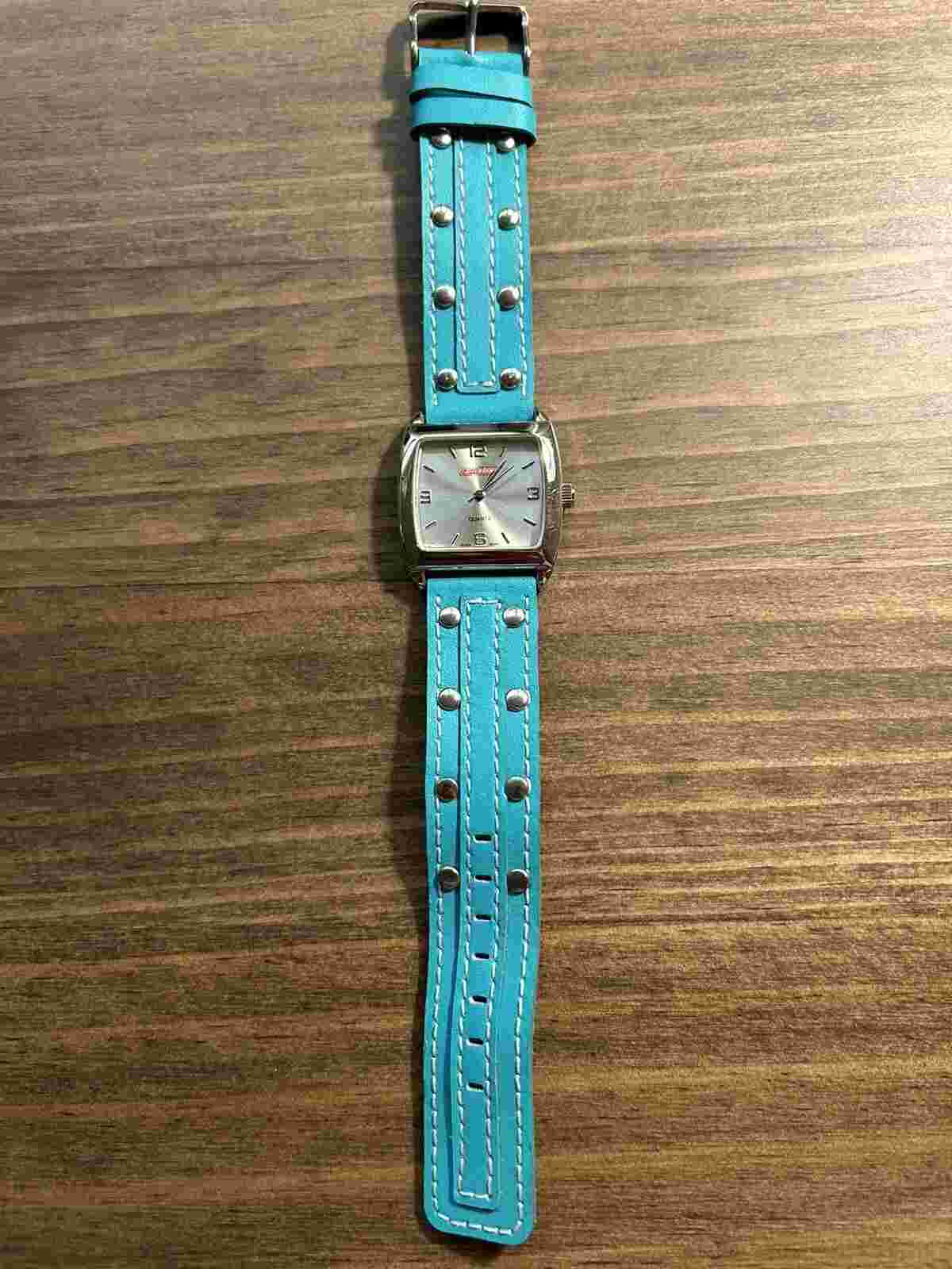 Dickies Ladies Casual Wristwatch Leather Band Analog Quartz Mvmt Needs Battery