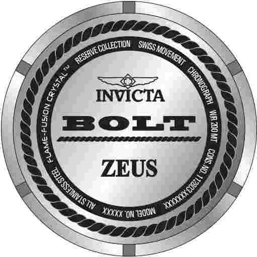 Invicta 45919 Reserve Bolt Zeus 1.02 Carat Diamond Swiss Ronda Z60 Caliber