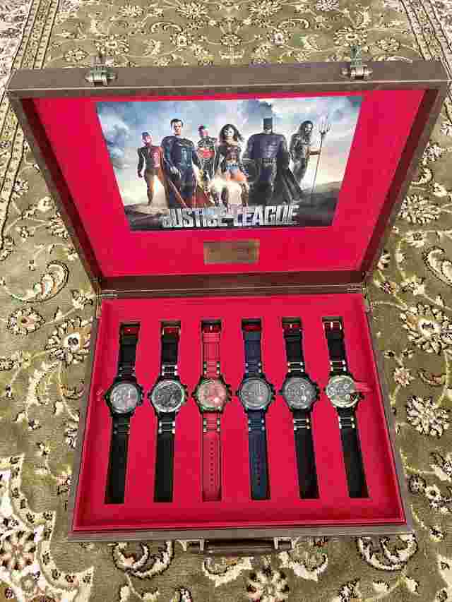 Rare Police x Justice League Marvel Dc 1/500 Limited Special Watch Box Gift Set