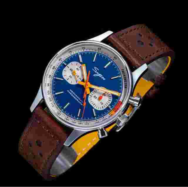 Sugess Chronograph Seagull 1963-V2 Swan Neck Sapphire Glass Exhibition Caseback