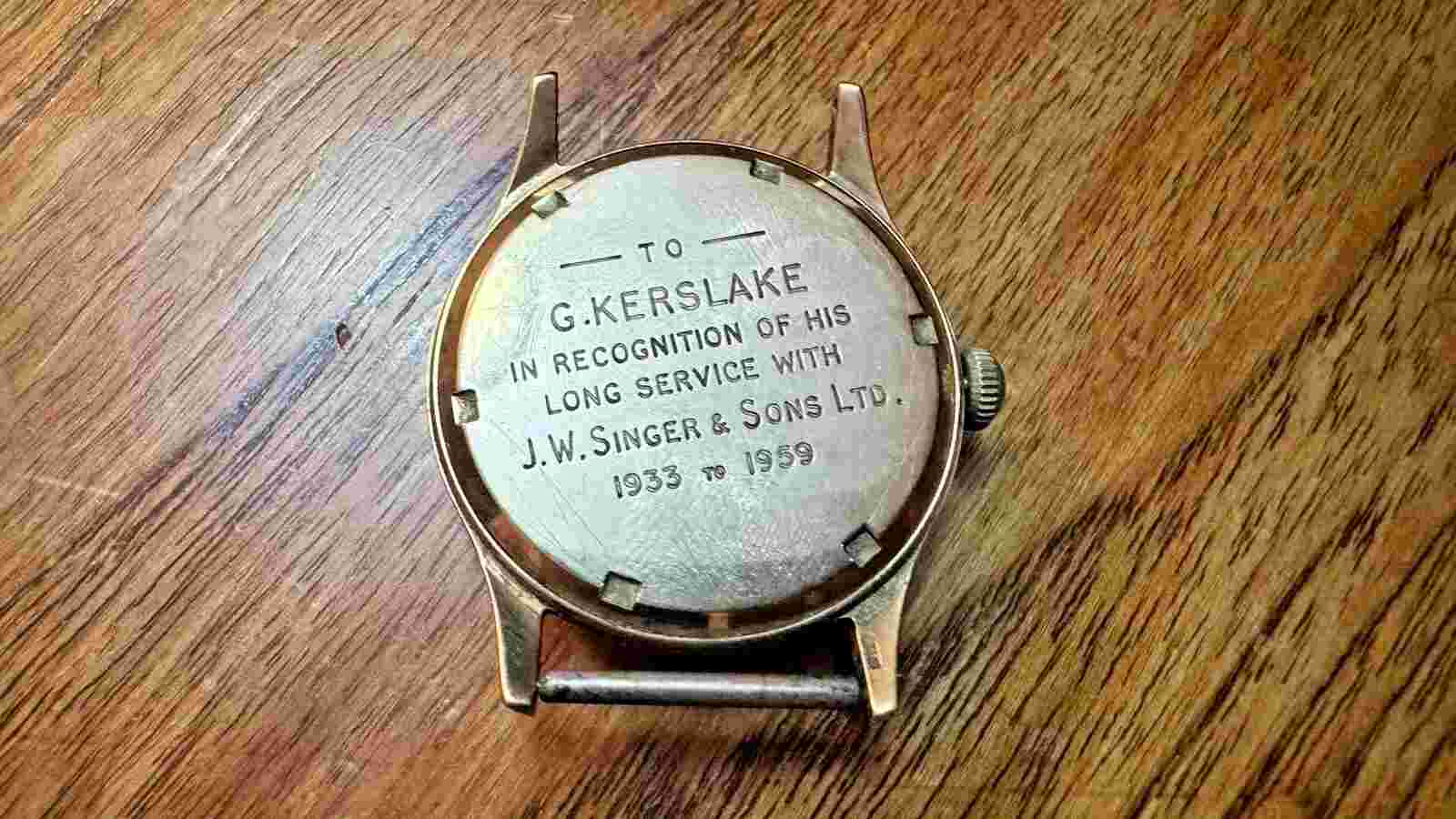 19 JEWELS SOLID GOLD MADE IN ENGLAND SMITHS IMPERIAL MEN'S WIND UP VINTAGE WATCH