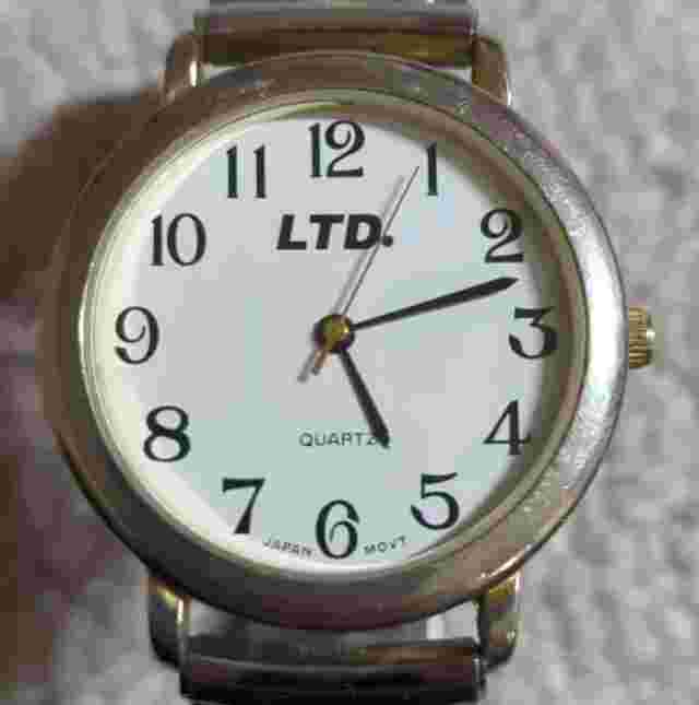LTD. Base Metal Bezel Stainless Steel Caseback Japan Movement Hadley-Roma Watch