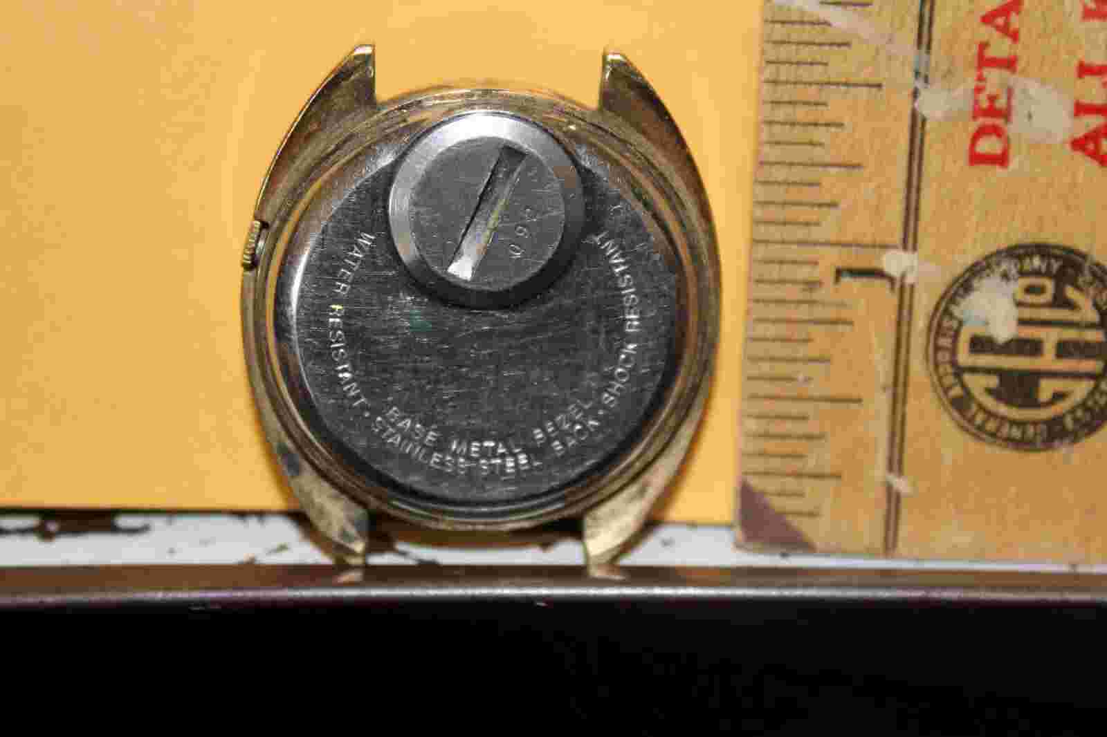 Vintage Stellaris Electronic Transistorized Watch Date Water Resistant Shock