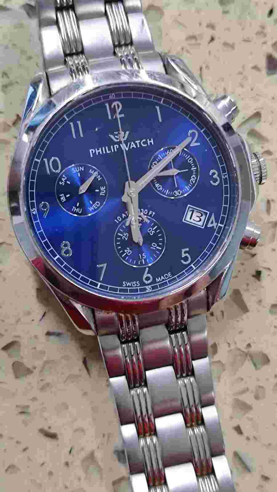 Philip Watch Sunray 8273665005 Men's Watch Work Used