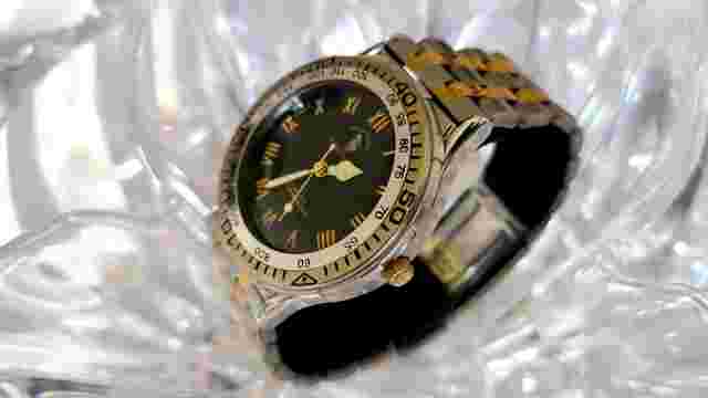Hollywood Riding Club Black Mens Stainless Silver Date 30m Quartz