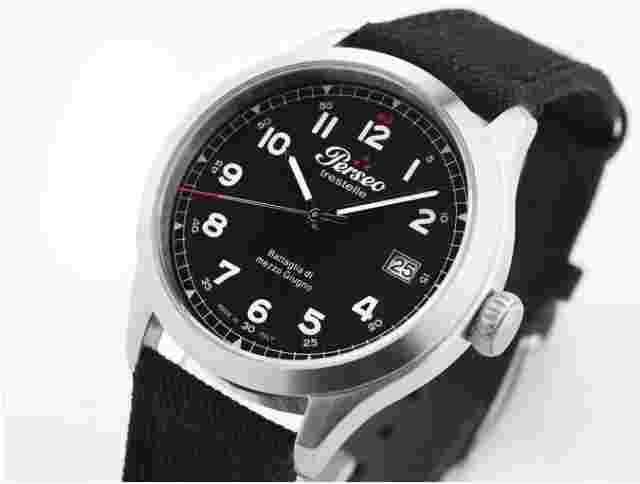Perseus Watch Battle of Mid-June 1942 Mechanical Pilot Automatic Black