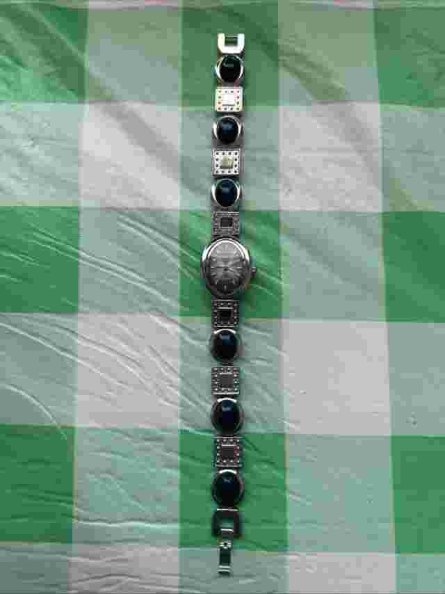 Anriya Milan Navy Blue Silver Tone Women’s Quartz Watch