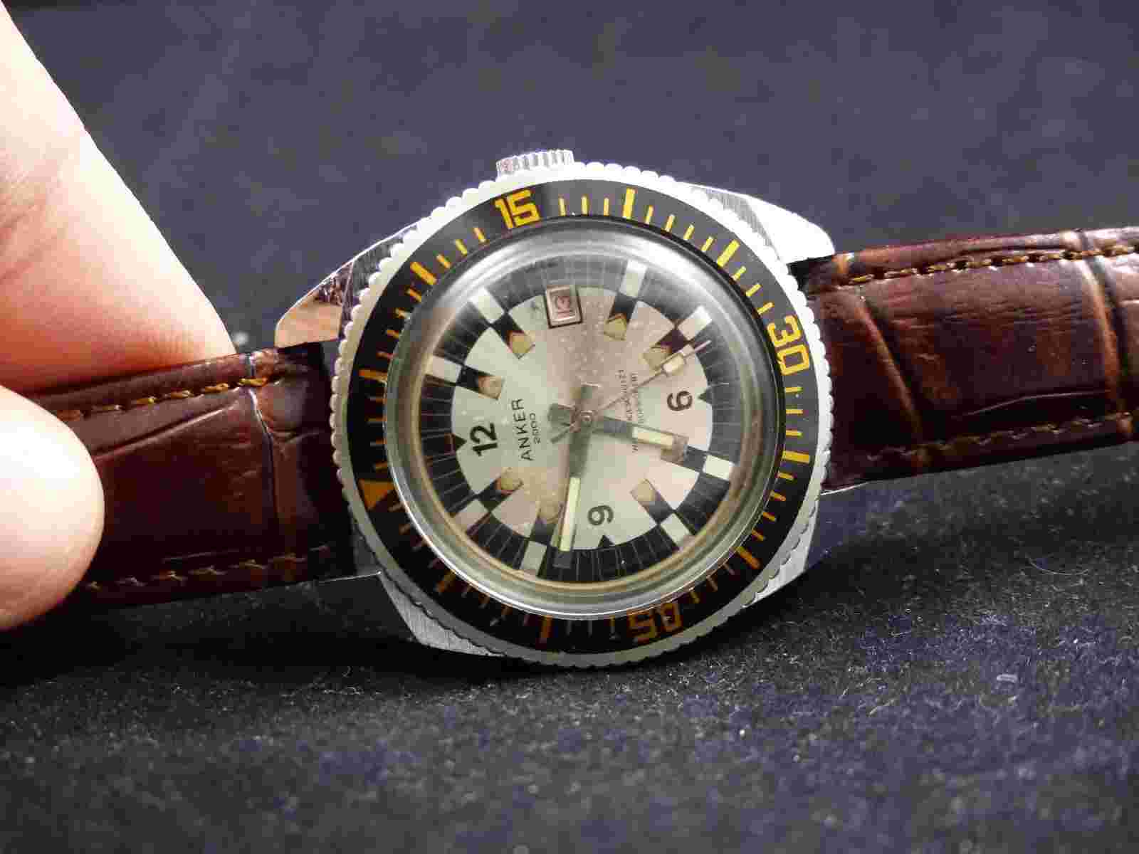GREAT VINTAGE watch ANKER 2000 working condition hand winding!