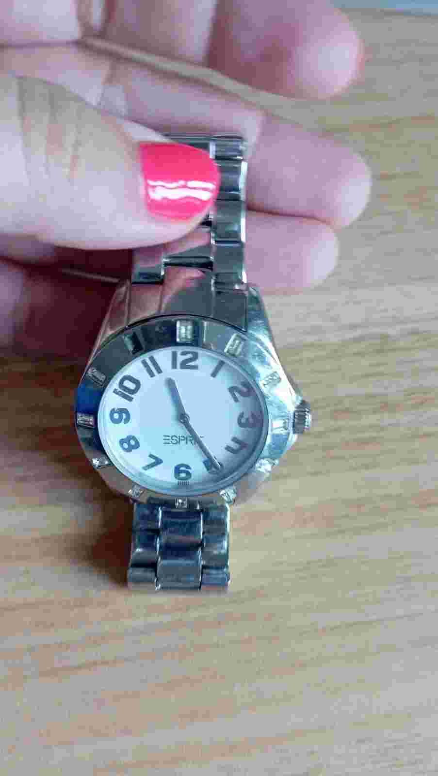 Esprit Stainless steel watch with zirconia