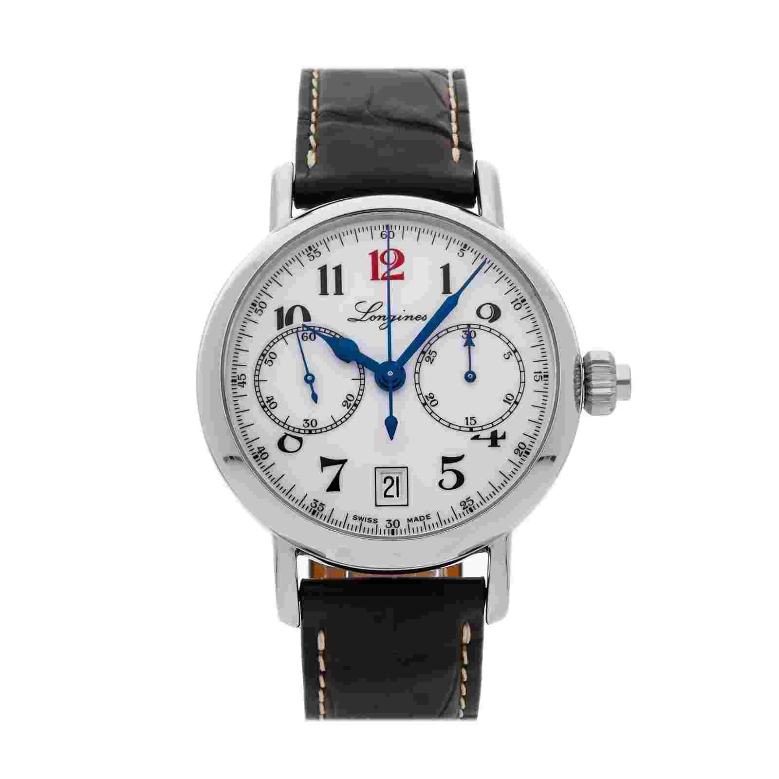 Longines Heritage White Lacquered Polished Men's Watch - L2.775.4.23.3