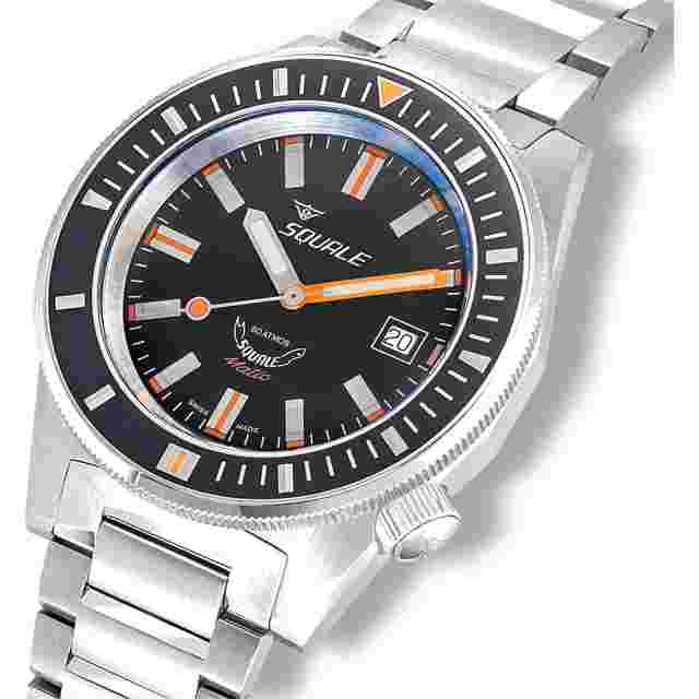 Squale MATICXSG.SQ22B 600M Black Dial Wristwatch
