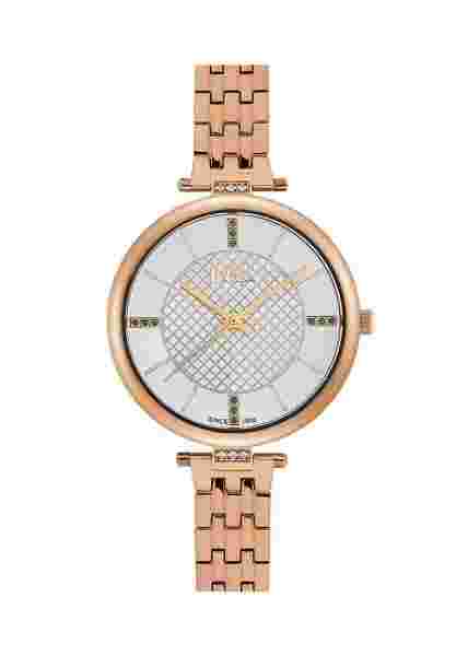 Leecooper Watch LC06464.430 Modern Ladies Wrist With Link Band Kupfer-Farbig