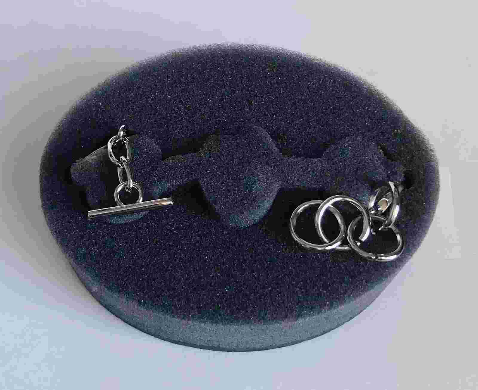 Mary Kay Consultant 45th Anniversary Silvertone Oval Face Watch Toggle Bracelet