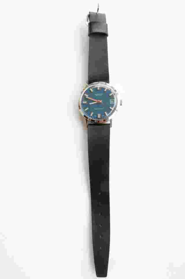 Diantus Deluxe Swiss Mens Watch Antimagnetic Blue Dial (Cracked Face)
